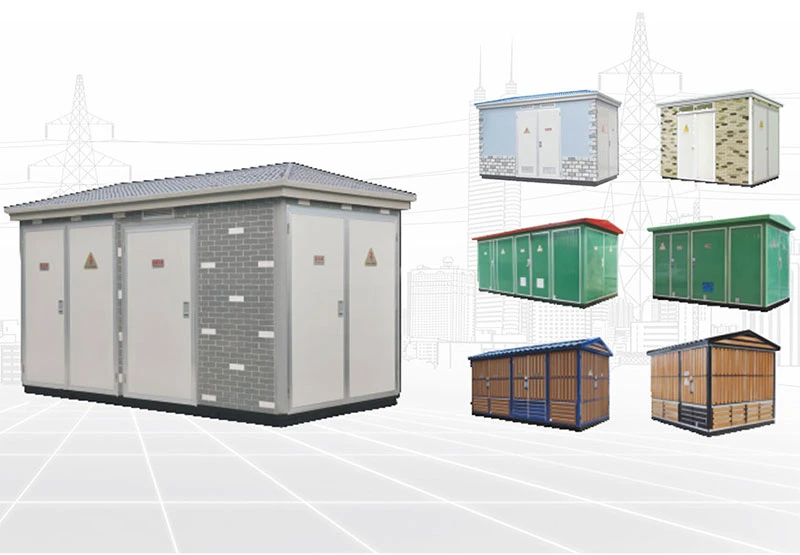European Box-Type Transformer Substation E-House Ybm-12/0.4 Prefabricated Substation, Transformer Substation, Distribution Box, Power Distribution