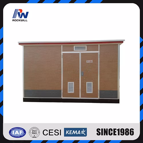 Sous-station compacte préfabriquée de style standard IEC 15kv Zgs Type Us combinée à un transformateur de distribution