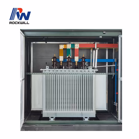 Transformateur compact de puissance 15kv ou 20kv, 315kVA, 500kVA, 630kVA monté sur socle